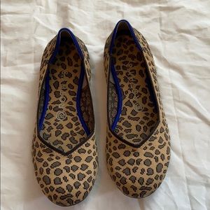 Rothy’s spotted animal print round toe flat